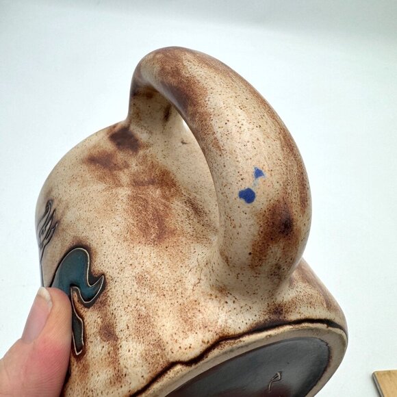 Mara Mexico Signed Pottery Mug Sagittarius Zodiac Sign Mexican Pottery - Picture 7 of 10